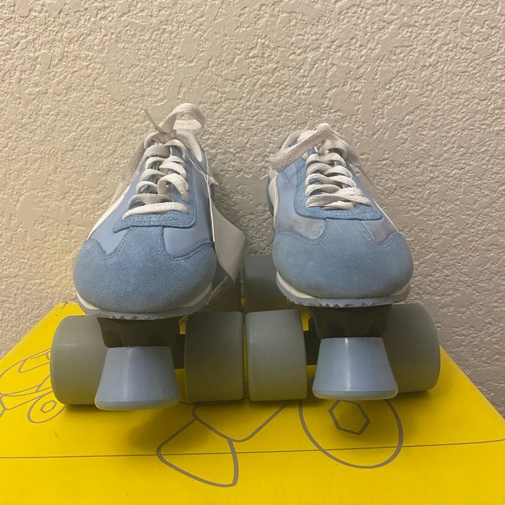 Vintage NWB Women Light Blue Retro Puma Sneaker Roller Skates Size 7 - Picture 4 of 16